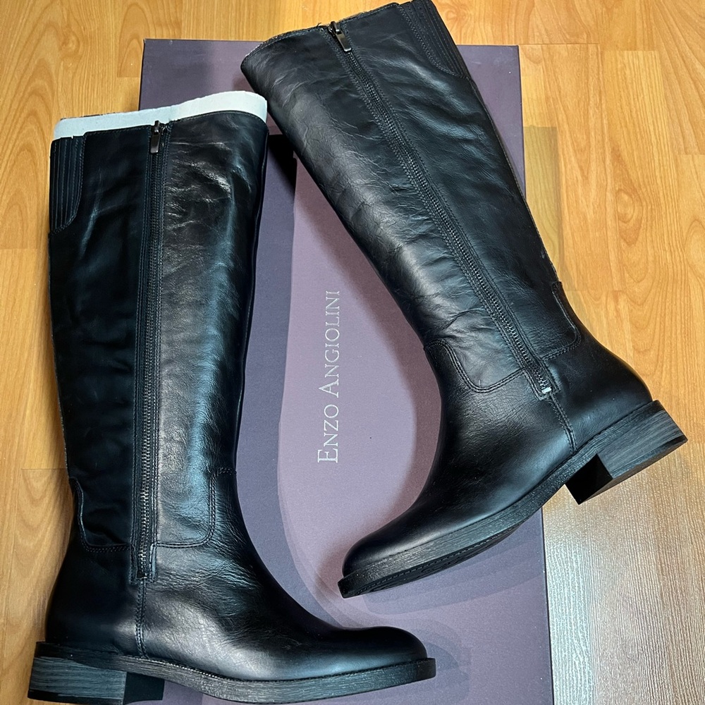 New in Box - Enzo Angiolini Leather Boots in Black (US 7)